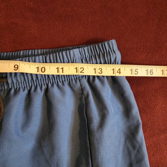 Men's Jogger Pants Pockets Side Zips Blue Size Medium - Picture 12 of 15